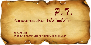 Pandureszku Tömör névjegykártya